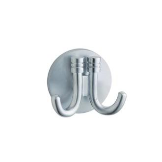 Smedbo NS356 1 1/2 in. Double Towel Hook in Brushed Chrome from the Studio Collection